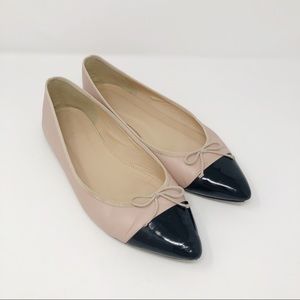 J. Crew Gemma Cap Toe Leather flats shoes